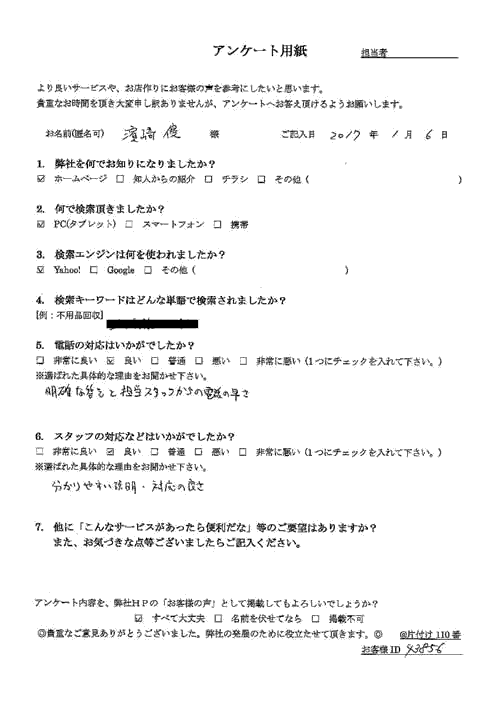 倉敷市・40代男性/濱崎様